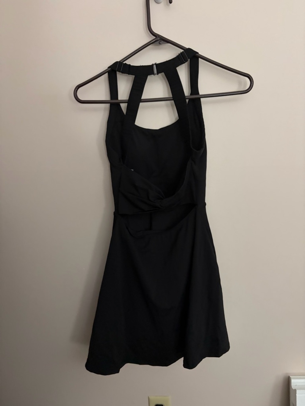 Amazon Black Mini Dress with Halter Cutout